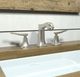 Hansgrohe Metris C Brushed Nickel Widespread Faucet 100 with Pop-Up Drain-1