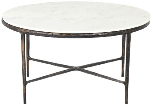LR Home Bronze/White Coffee Table-1