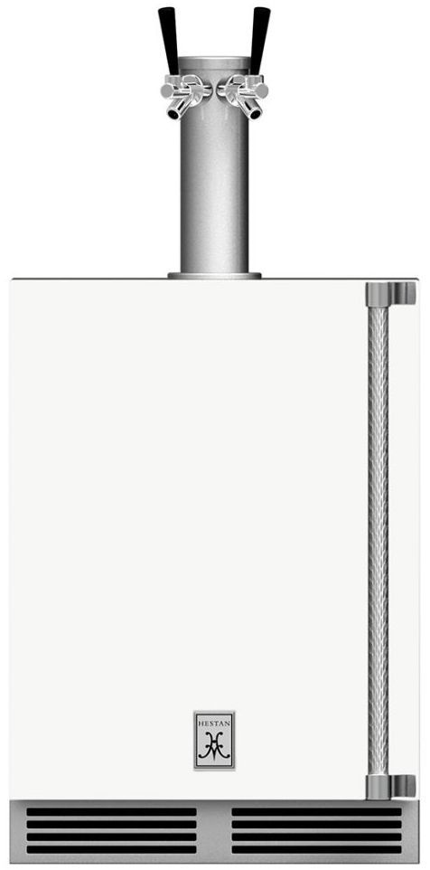 Hestan® GFDS Series 5.2 Cu. Ft. Froth Outdoor Double Faucet Beer Dispenser-0