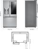LG 36 in. 26.0 Cu. Ft. Stainless Steel French Door Refrigerator-3