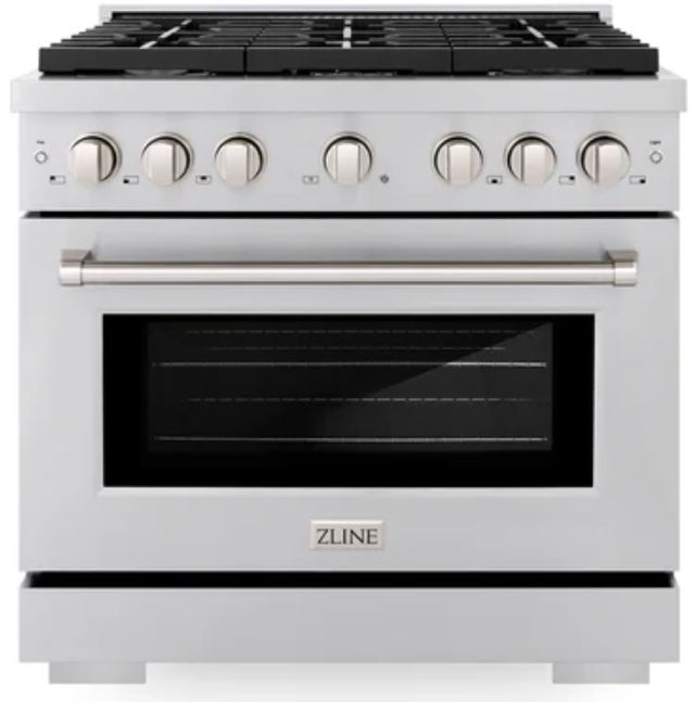 ZLINE Paramount 36" Stainless Steel Pro Style Dual Fuel Range-0