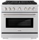 ZLINE Paramount 36" Stainless Steel Pro Style Dual Fuel Range-0