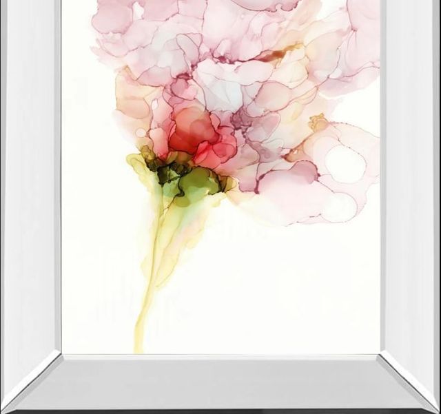 Classy Art Flower Passion I by Jennifer Goldberger Mirror Framed Wall Art-1