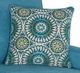Dynasty Furniture 0907 Teal Sofa with Floating Ottoman-1