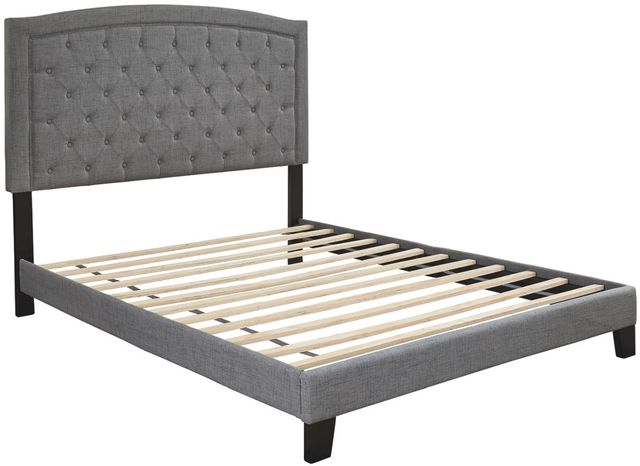 Signature Design by Ashley® Adelloni Gray Queen Upholstered Bed-1