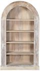 Classic Home Alta Antique White Arch Bookcase-1