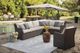 Signature Design by Ashley® Easy Isle 3-Piece Dark Brown Sectional with Cushions-4