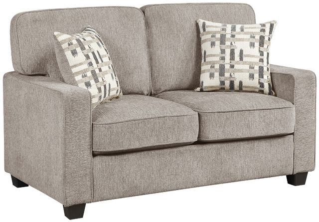 Homelegance® Frances Taupe Loveseat-0