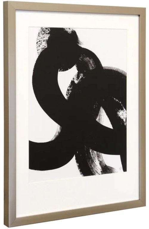 Stylecraft From Vision To Dar Reality II Beige/Black/White Wall Art-0