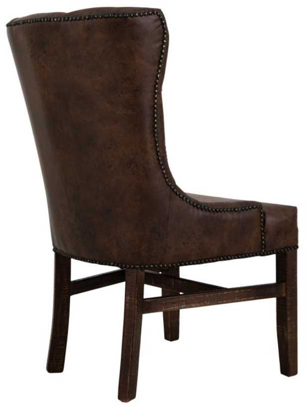 International Furniture Direct Terra Rich Brown Dining Side Chair-3