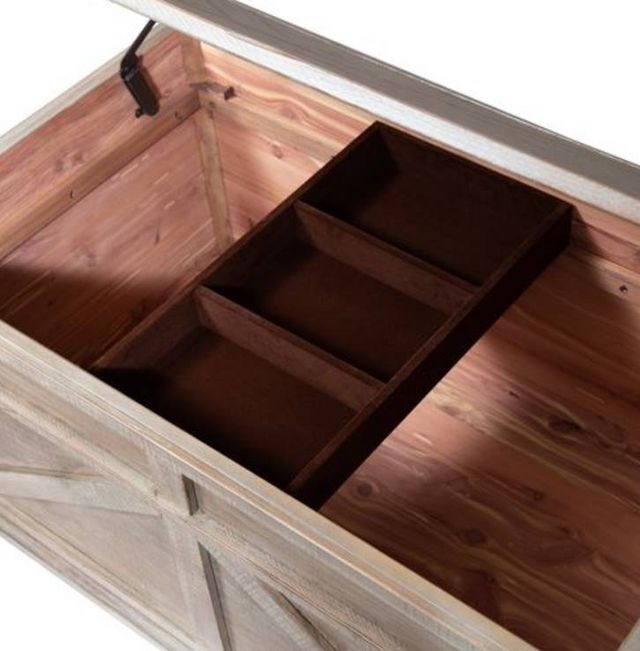 Liberty Furniture Parkland Falls Weathered Taupe Storage Trunk-5