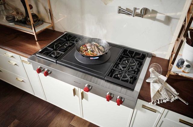 Wolf® 48" Natural Gas Stainless Steel Rangetop-3
