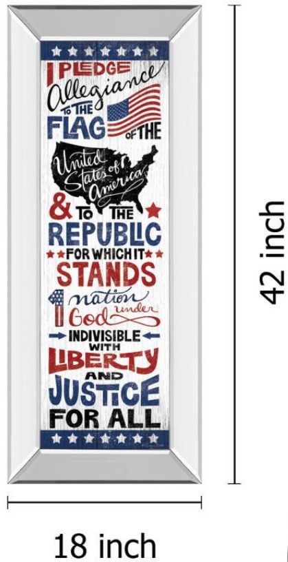 Classy Living Susan Ball Pledge Of Allegiance Wall Art-2