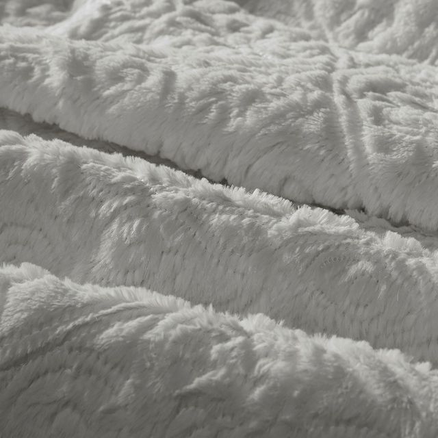 Olliix by Madison Park Bismarck Grey King Ultra Plush Comforter Mini Set-2