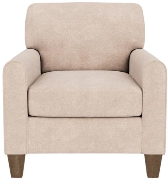 Flexsteel® Customizable Moxy Square Cushion with Rounded Mailbox Arm Chair -3