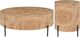 Riverside Furniture Kara Natural Mappa Burl Round Side Table with Tubular Metal Base-5