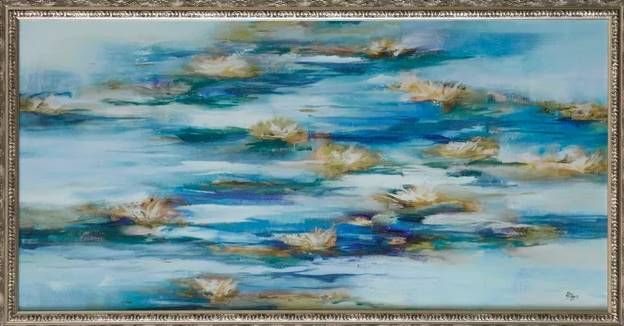StyleCraft Blue Lily Dreams Wall Art-1