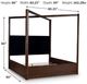 Signature Design by Ashley® Kendamor Dark Brown California King Canopy Bed-2