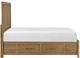 Homelegance® Charlotte Light Brown Queen Platform Panel Storage Bed-3