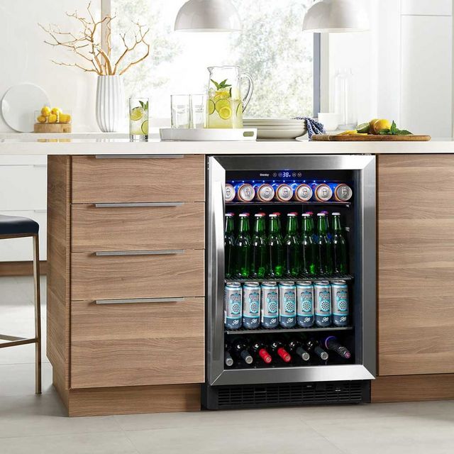 Danby® 24" 5.7 Cu. Ft. Stainless Steel Built In Beverage Center-4