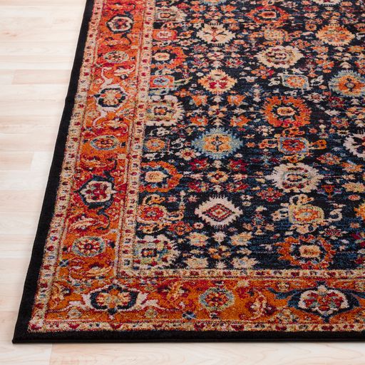 Surya Serapi Black/Dark Red 8'x11' Area Rug-2