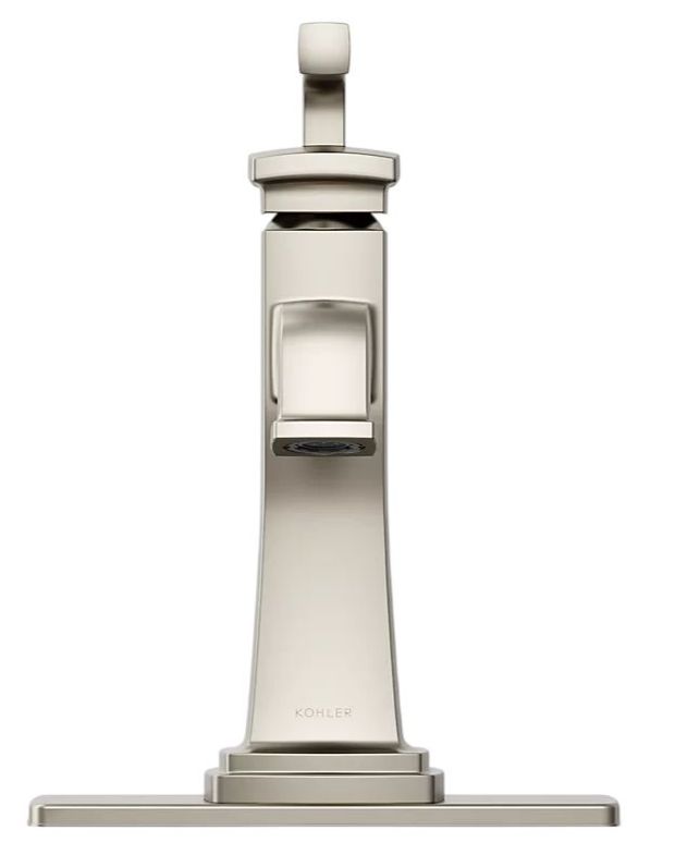 KOHLER® Riff® Vibrant Brushed Nickel 0.5 GPM Single-Handle Bathroom Sink Faucet-1