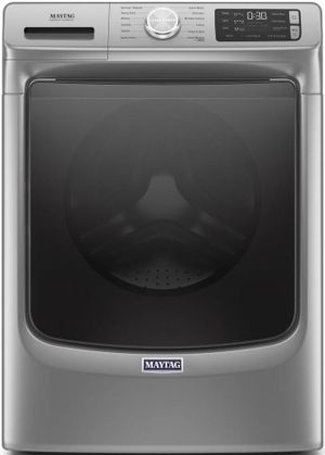 front view of the Maytag® 4.8 Cu. Ft. Metallic Slate Front Load Washer