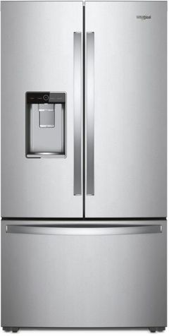 Whirlpool® 36 in. 23.8 Cu. Ft. Fingerprint Resistant Stainless Steel French Door Refrigerator 