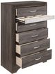 Homelegance® Luster Gray/Silver Glitter Chest-3