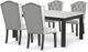 Signature Design by Ashley® Jeanette 5-Piece Dark Brown/White Dining Table Set-0