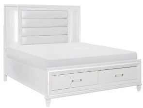 Mazin Furniture Tamsin White Eastern King Bed-1