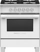 Fisher & Paykel 30" White Pro Style Gas Range-0