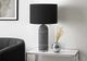 Monarch Specialties Inc. Grey Resin Table Lamp with Black Shade-2