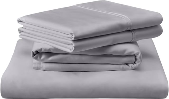 Tempur-Pedic® TEMPUR-Classic 5-Piece Cool Gray Cotton Split California King Sheet Set-0
