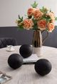 A & B Home 3-Piece Black Teak Decorative Orb Set-3