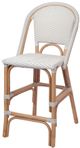 New Pacific Direct Avignon White/Gray Paris Bistro Counter Stool-0