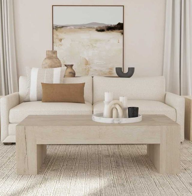 Classic Home Bristol Aged Cream Coffee Table-1