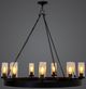 YHD Black 9-Light Chandelier-1