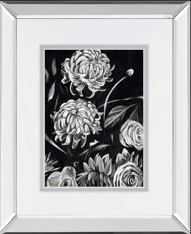 Classy Art Enchanted Bloom II by Annie Warren Mirror Framed Wall Art-0