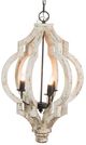 A & B Home Bellamy Black/White Chandelier-1