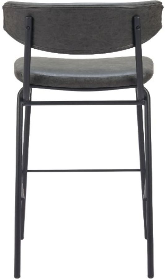 Zuo® Modern Charon Vintage Black Barstool-3