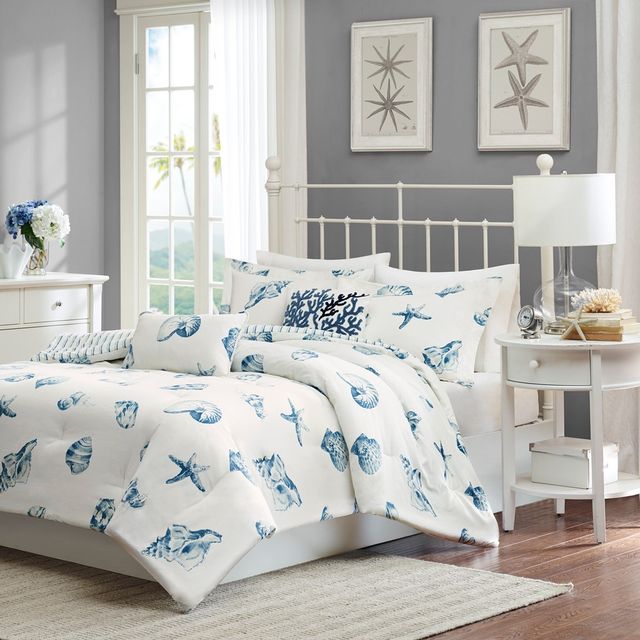 Olliix by Harbor House Beach House Blue King Comforter Set-1