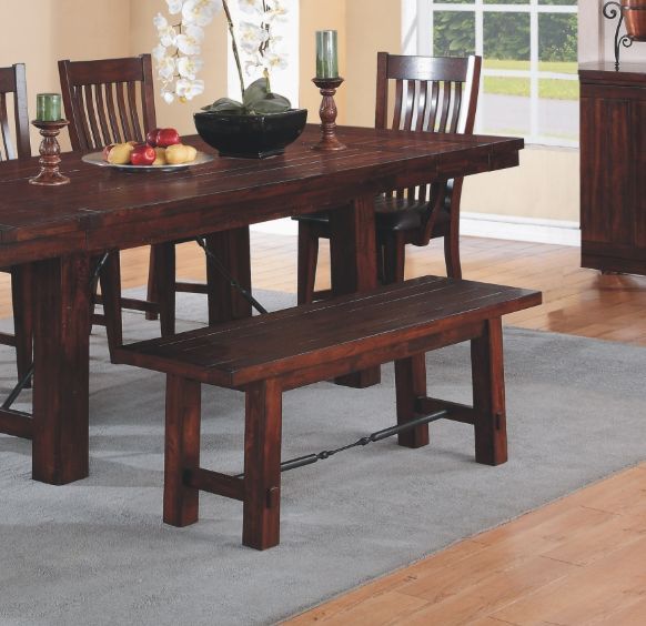 Winners Only® Retreat Brown Dining Bench-1
