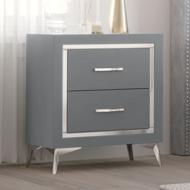 New Classic® Home Furnishings Huxley Gray Nightstand-1