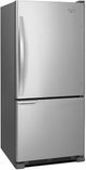Whirlpool® Gold® 18.7 Cu. Ft. Bottom Freezer Refrigerator-Stainless Steel-1