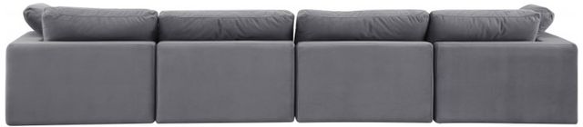 Meridian Furniture Comfy 4-Piece Gray Velvet Sofa -3