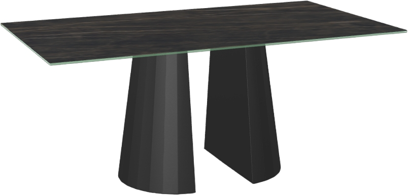 Amisco Customizable Gemma Italian Porcelain 72" Dining Table