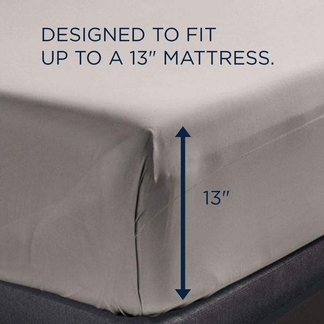Tempur-Pedic® TEMPUR-ProPerformance™ 4-Piece Graphite Moisture-Wicking King Sheet Set-3