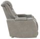 New Classic® Home Furnishings Breckenridge Light Gray Power Glider Recliner-2