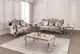 Furniture of America® Albacete Champagne/Purple Loveseat-1